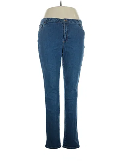 Pre-owned Woman Within Jeans In Blue