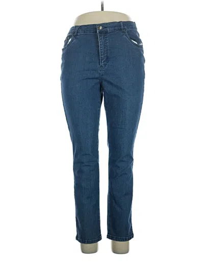 Pre-owned Woman Within Jeans In Blue