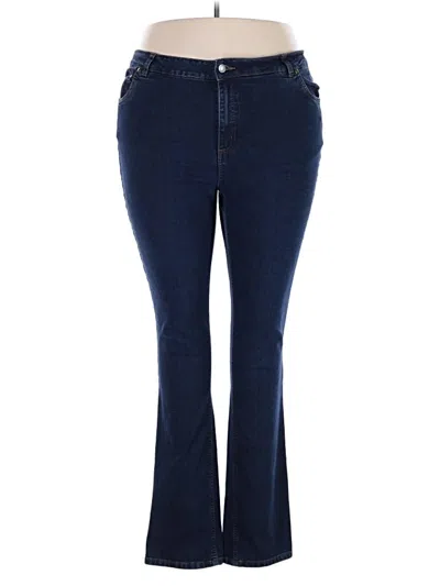 Pre-owned Woman Within Jeans In Blue