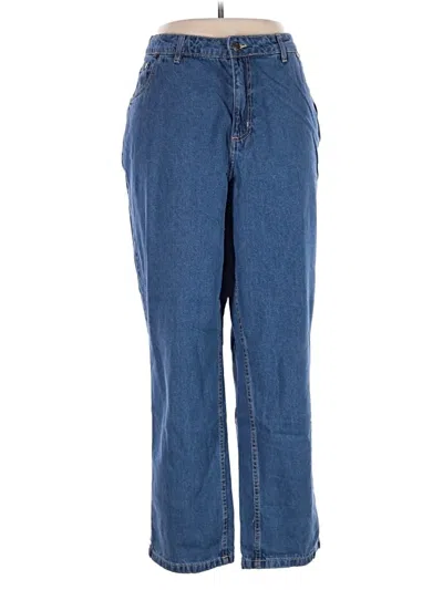 Pre-owned Woman Within Jeans In Blue