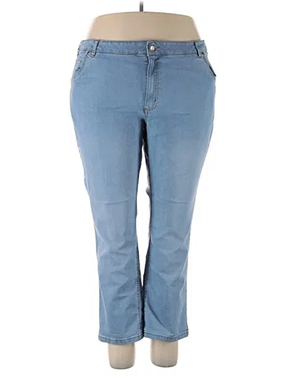 Pre-owned Woman Within Jeans In Blue