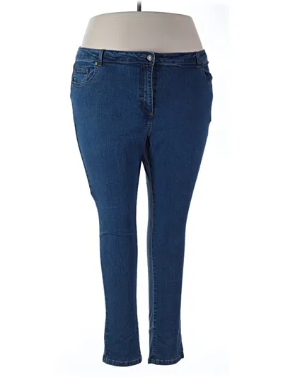 Pre-owned Woman Within Jeans In Blue