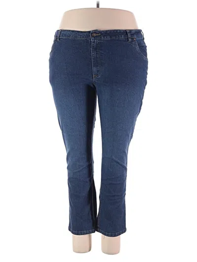 Pre-owned Woman Within Jeans In Blue