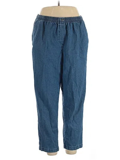 Pre-owned Woman Within Jeans In Blue