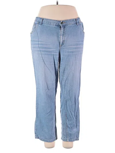 Pre-owned Woman Within Jeans In Blue