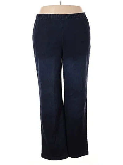 Pre-owned Woman Within Jeans In Blue