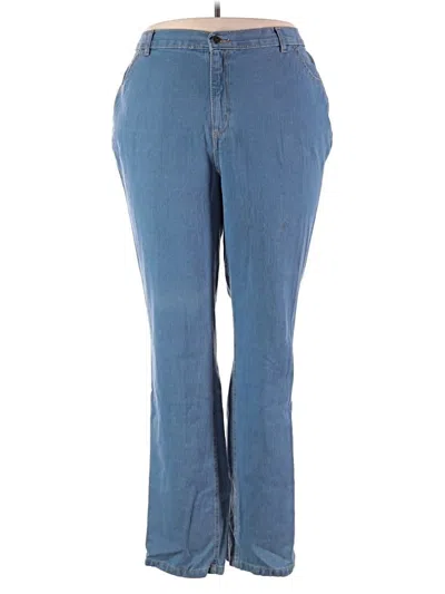 Pre-owned Woman Within Jeans In Blue