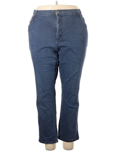 Pre-owned Woman Within Jeans In Blue