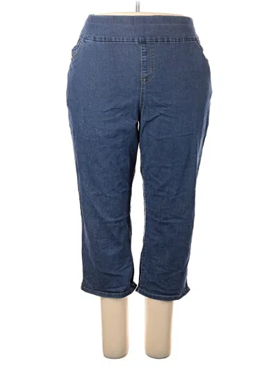 Pre-owned Woman Within Jeans In Blue
