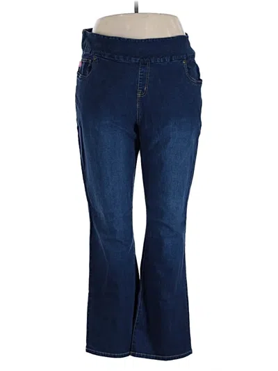 Pre-owned Woman Within Jeans In Blue