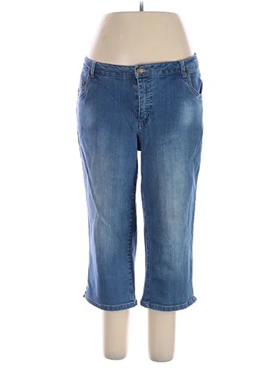 Pre-owned Woman Within Jeans In Blue