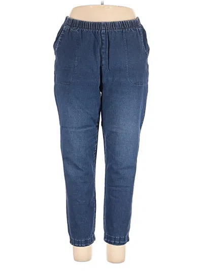 Pre-owned Woman Within Jeans In Blue