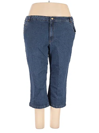 Pre-owned Woman Within Jeans In Blue