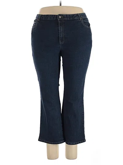 Pre-owned Woman Within Jeans In Blue