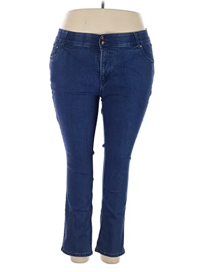 Pre-owned Woman Within Jeans In Blue