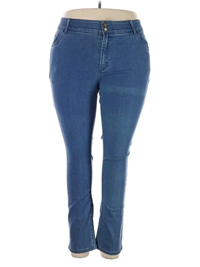Pre-owned Woman Within Jeans In Blue
