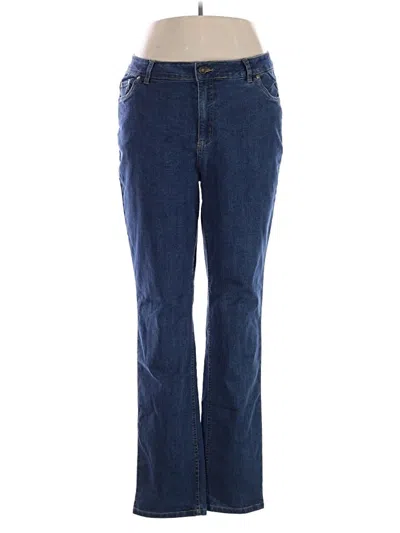 Pre-owned Woman Within Jeans In Blue
