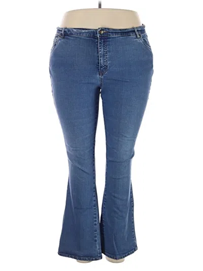 Pre-owned Woman Within Jeans In Blue