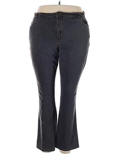 Pre-owned Woman Within Jeans In Gray