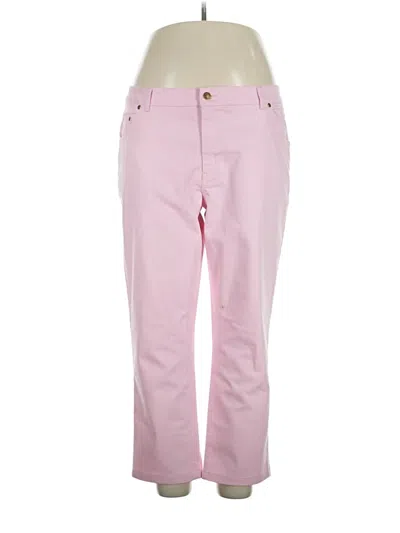 Pre-owned Woman Within Jeans In Pink