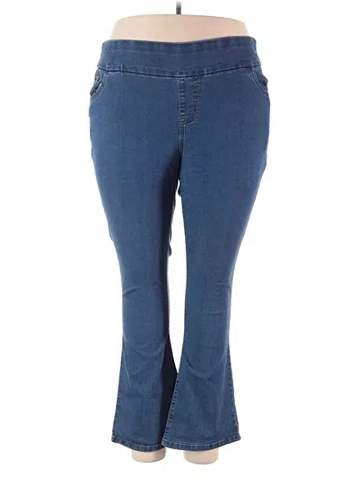 Pre-owned Woman Within Jeggings In Blue