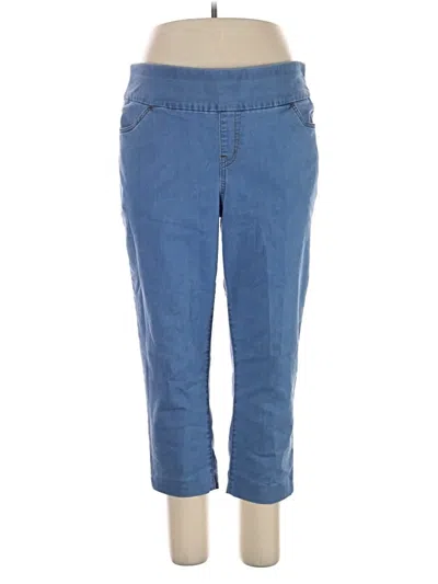 Pre-owned Woman Within Jeggings In Blue