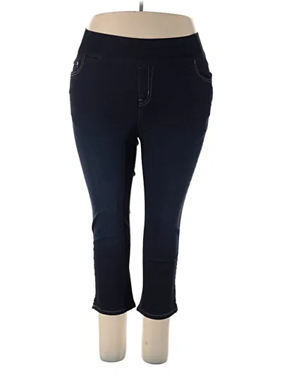 Pre-owned Woman Within Jeggings In Blue