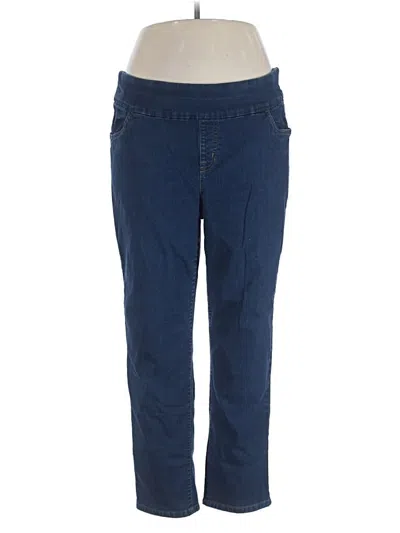 Pre-owned Woman Within Jeggings In Blue