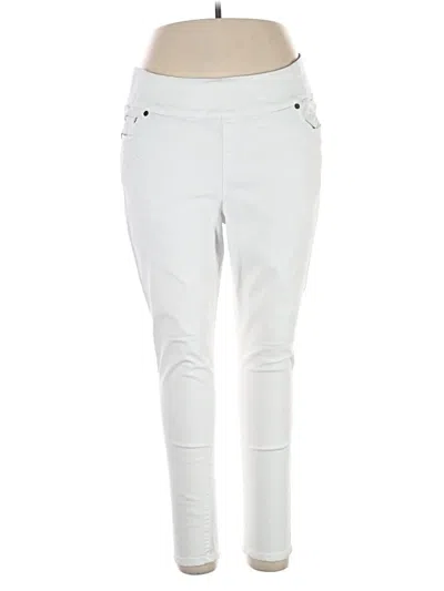 Pre-owned Woman Within Jeggings In Ivory