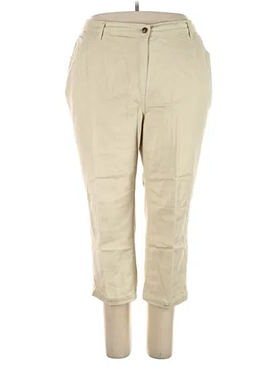 Pre-owned Woman Within Jeggings In Tan
