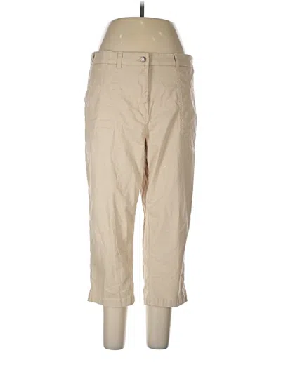 Pre-owned Woman Within Khaki Pant In Tan