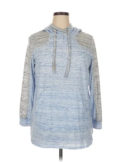 Pre-owned Woman Within Pullover Sweater In Blue