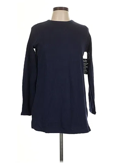 Pre-owned Woman Within Pullover Sweater In Blue