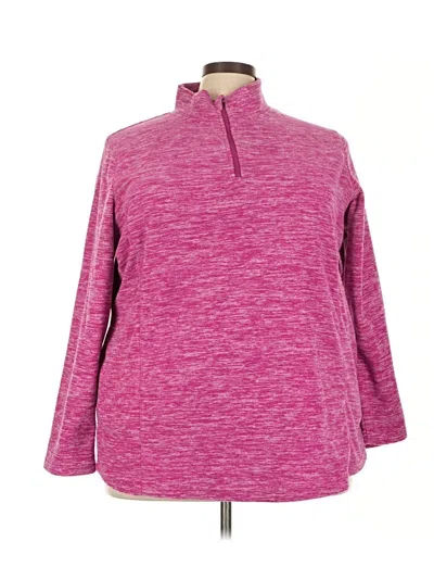 Pre-owned Woman Within Pullover Sweater In Pink
