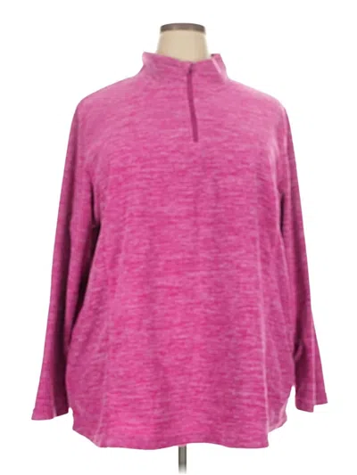 Pre-owned Woman Within Pullover Sweater In Pink