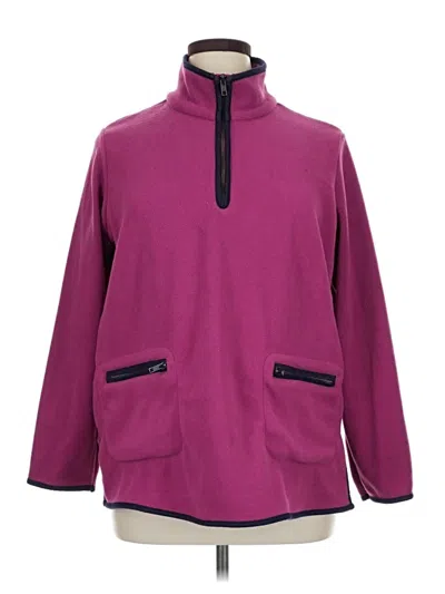 Pre-owned Woman Within Pullover Sweater In Purple