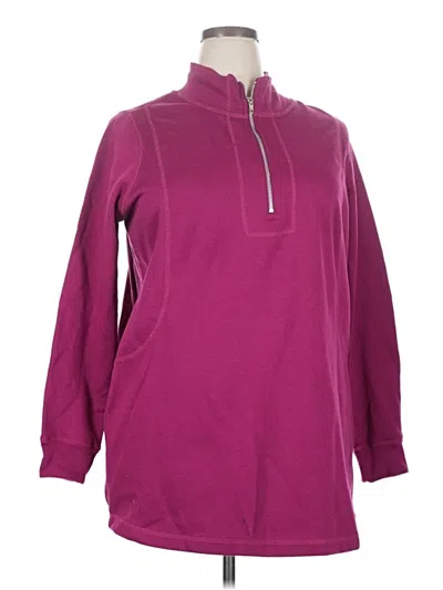 Pre-owned Woman Within Pullover Sweater In Purple