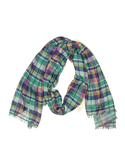 Pre-owned Woman Within Scarf In Green