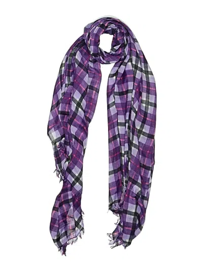 Pre-owned Woman Within Scarf In Purple