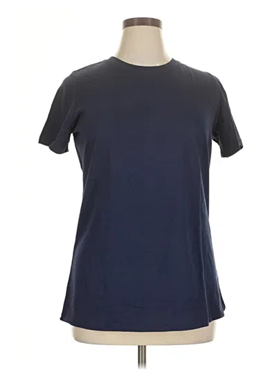 Pre-owned Woman Within Short Sleeve T-shirt In Blue
