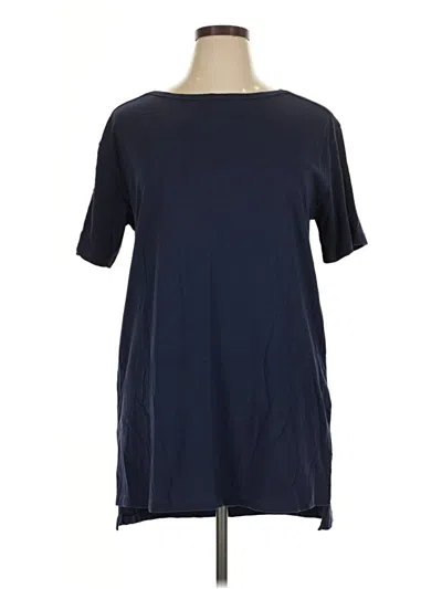 Pre-owned Woman Within Short Sleeve T-shirt In Blue
