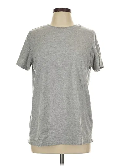 Pre-owned Woman Within Short Sleeve T-shirt In Gray