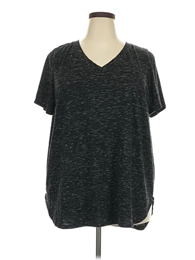 Pre-owned Woman Within Short Sleeve T-shirt In Gray