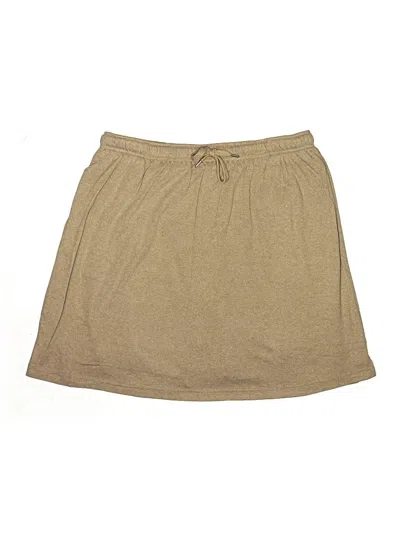 Pre-owned Woman Within Skort In Tan