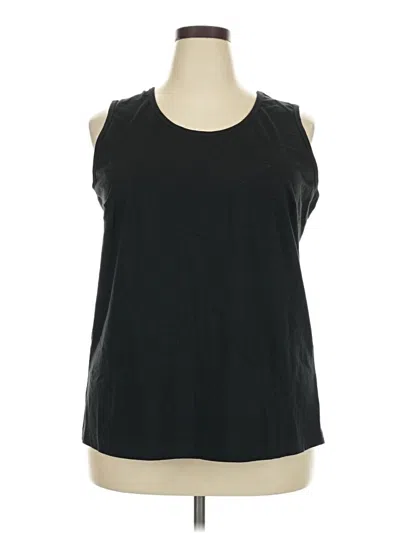 Pre-owned Woman Within Sleeveless T-shirt In Black