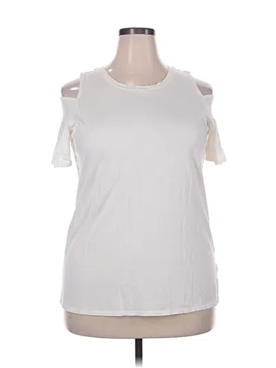Pre-owned Woman Within Sleeveless T-shirt In White