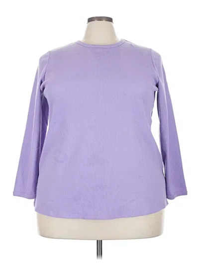 Pre-owned Woman Within Sweatshirt In Purple