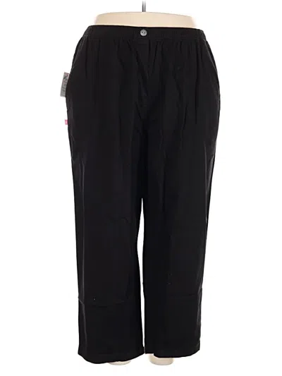 Woman Within Track Pants In Black