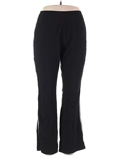 Pre-owned Woman Within Track Pants In Black