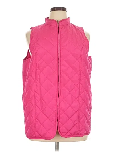 Pre-owned Woman Within Vest In Pink